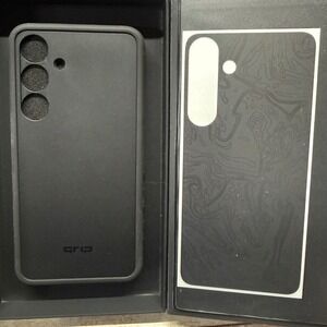 dbrand Grip Case Samsung Galaxy S25 Plus MagSafe Black Topographic Skin Open Box